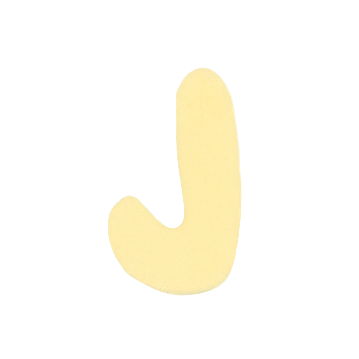 Letra J Amarillo