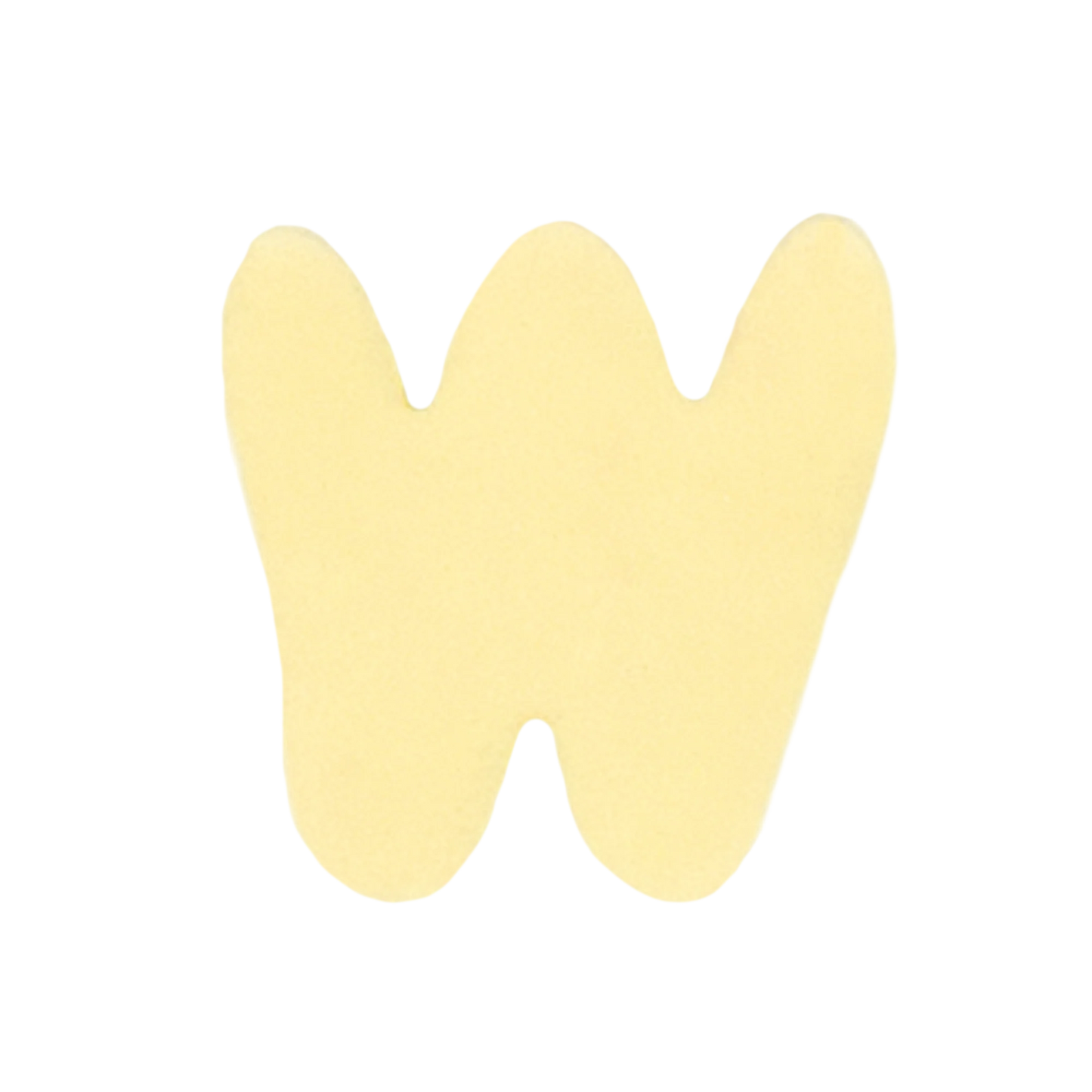 Letra W Amarillo
