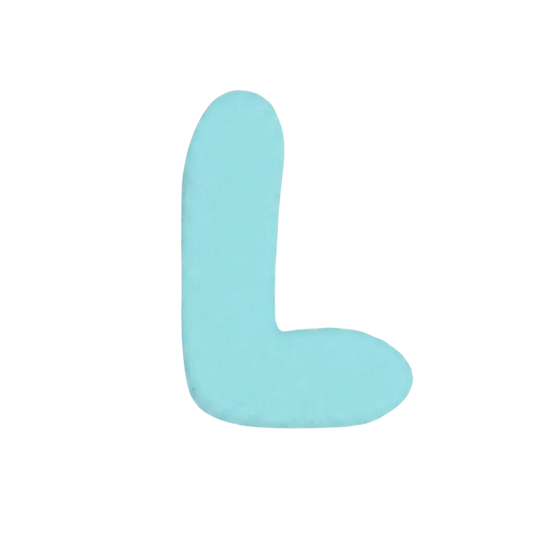Letra L Turquesa