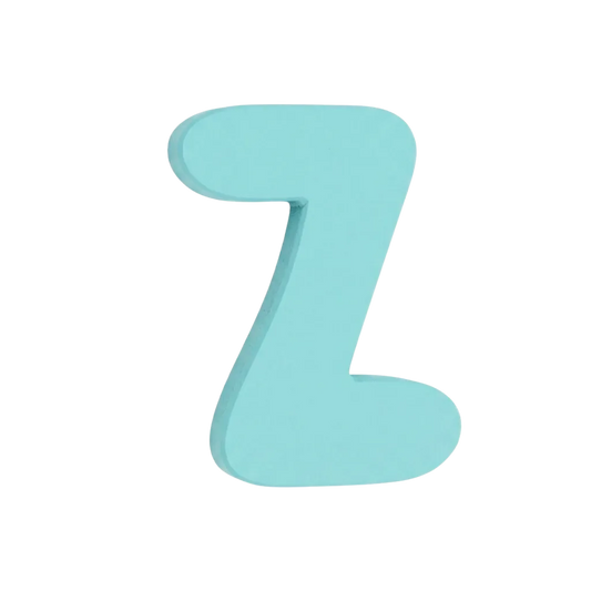 Letra Z Turquesa