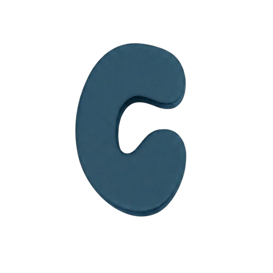 Letra C Azul marino
