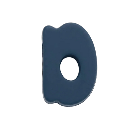 Letra D Azul marino