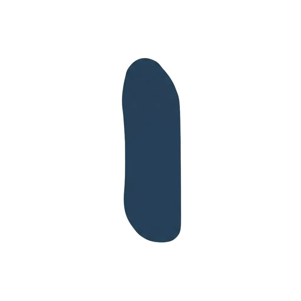 Letra i Azul marino