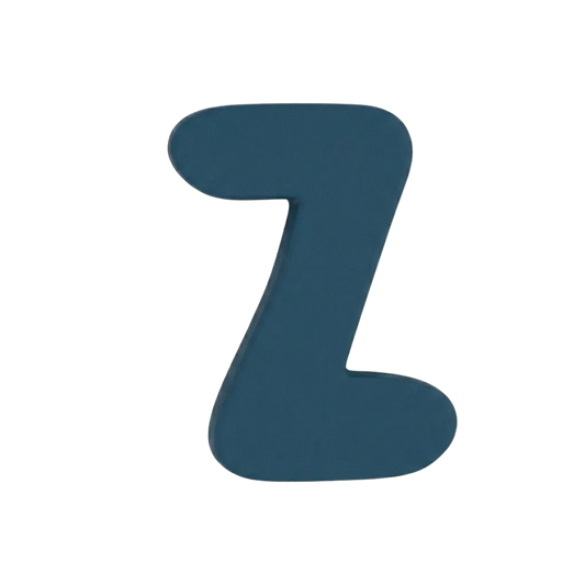 Letra Z Azul marino