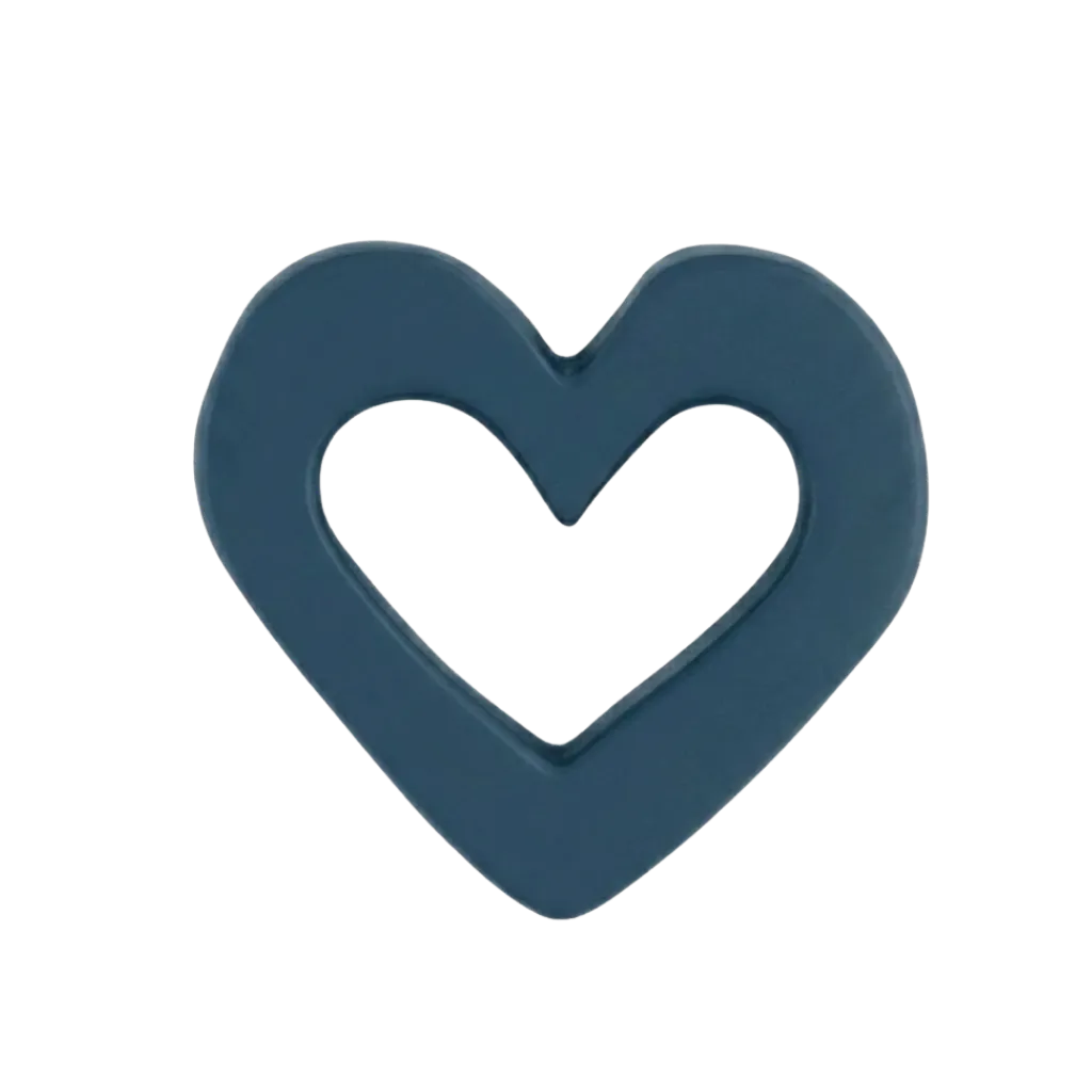 Corazón Azul marino