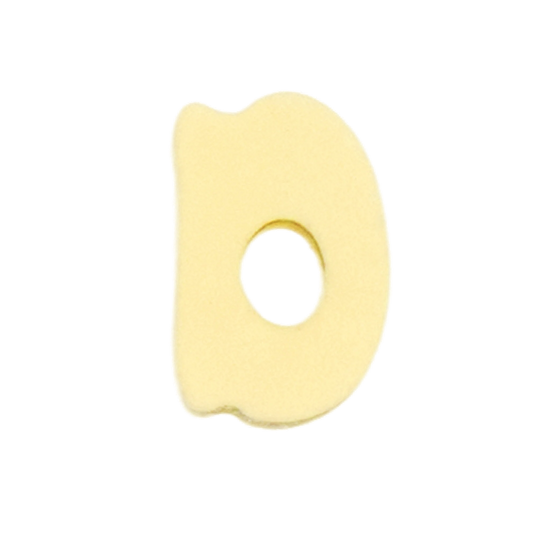 Letra D Amarillo