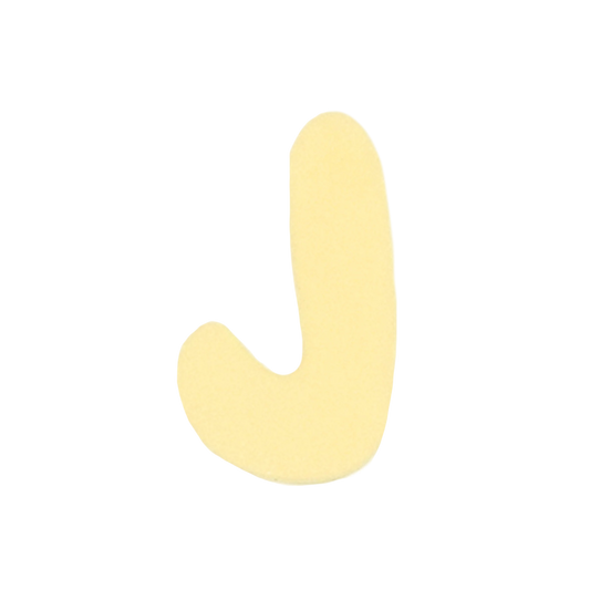 Letra J Amarillo