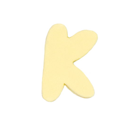 Letra K Amarillo