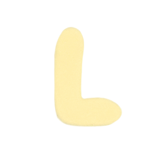 Letra L Amarillo