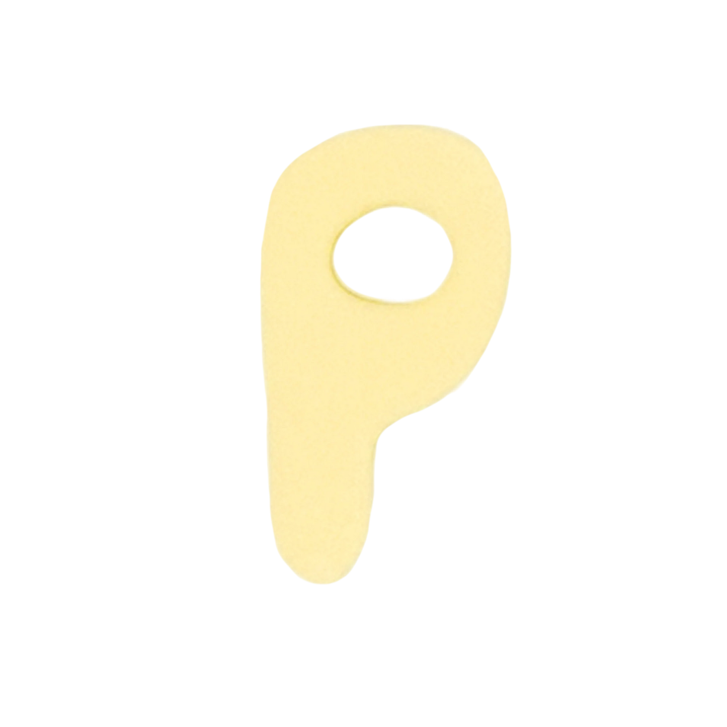 Letra P Amarillo