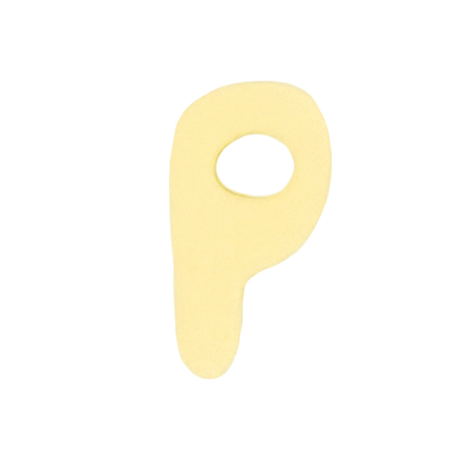 Letra P Amarillo