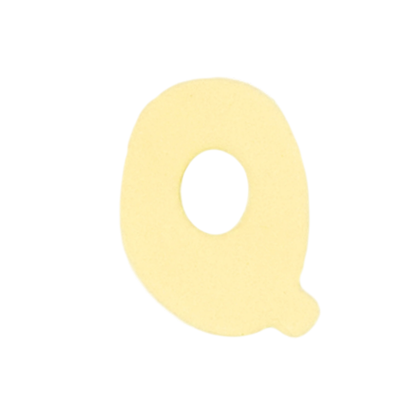 Letra Q Amarillo