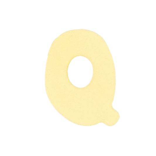 Letra Q Amarillo
