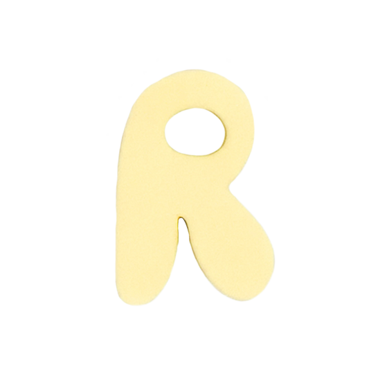 Letra R Amarillo