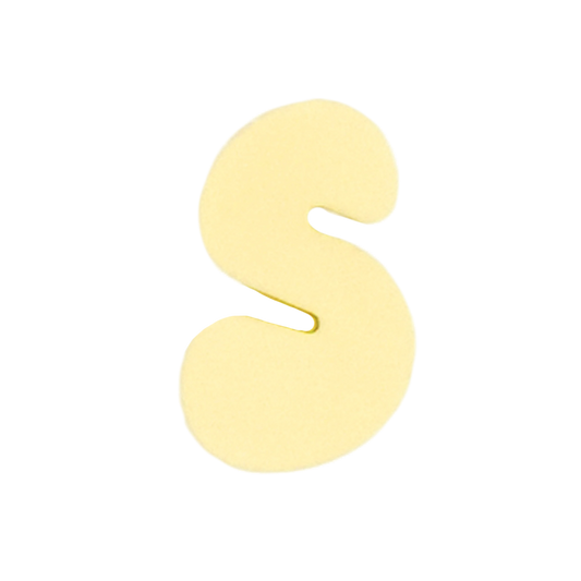 Letra S Amarillo