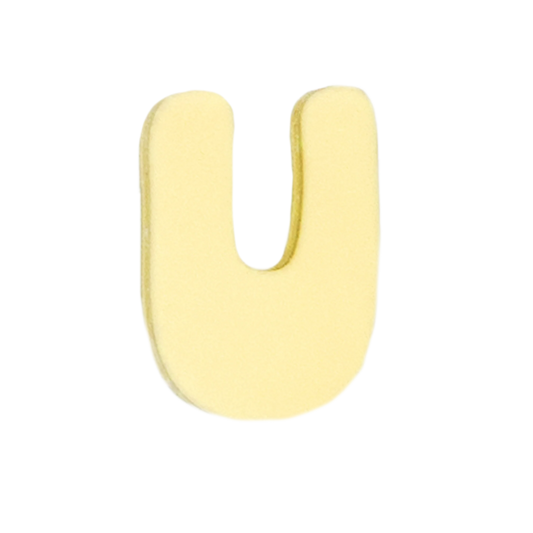 Letra U Amarillo
