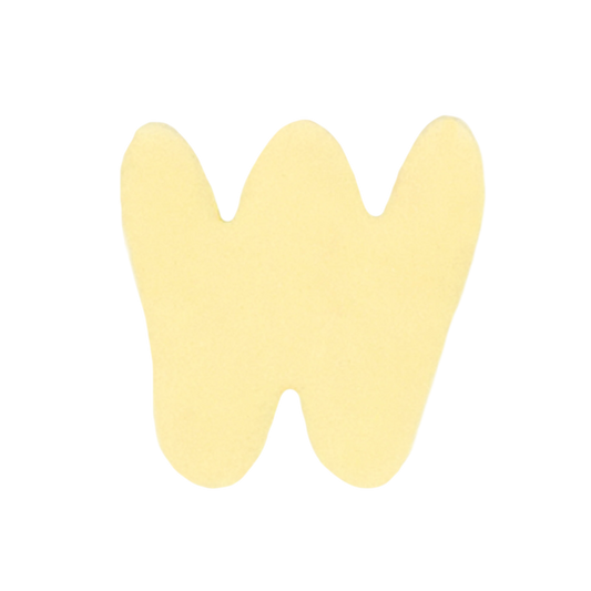 Letra W Amarillo