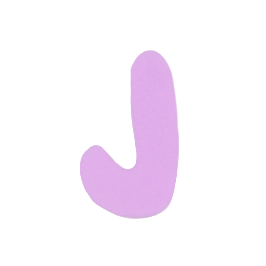 Letra J Lavanda