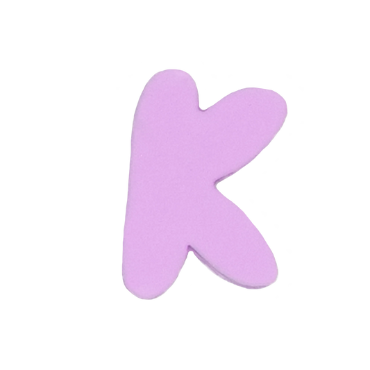 Letra K Lavanda
