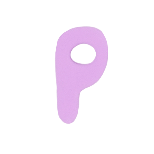Letra P Lavanda