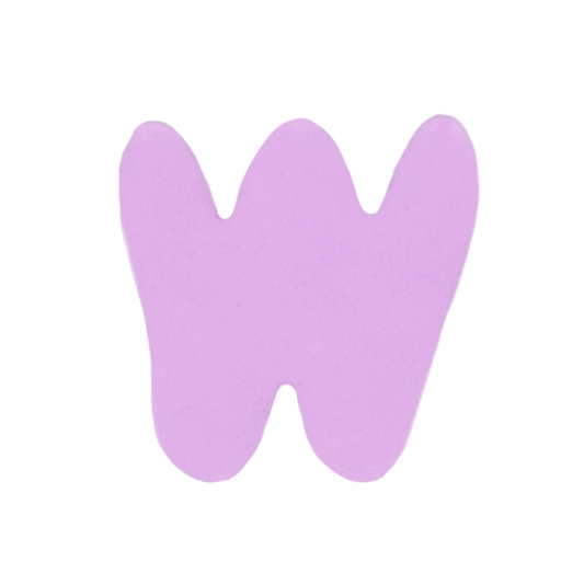 Letra W Lavanda